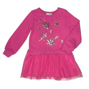 Peek Sequin Shooting Stars Sweatshirt And Tulle Dress